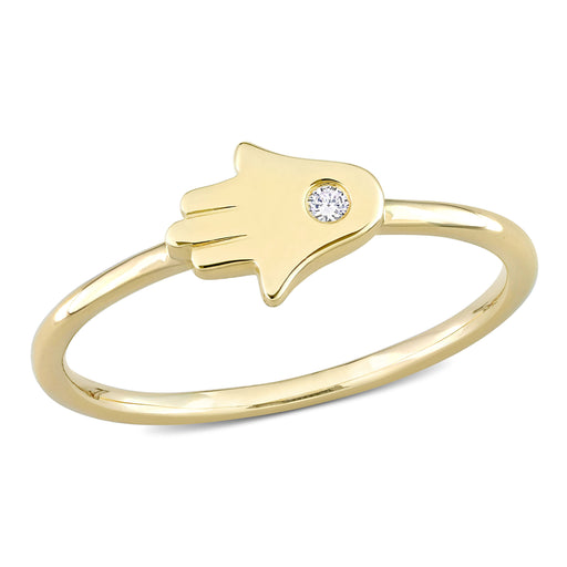 Diamond Hamsa Fashion Ring