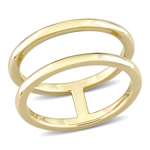 Double Line Ring 10K Yellow Gold