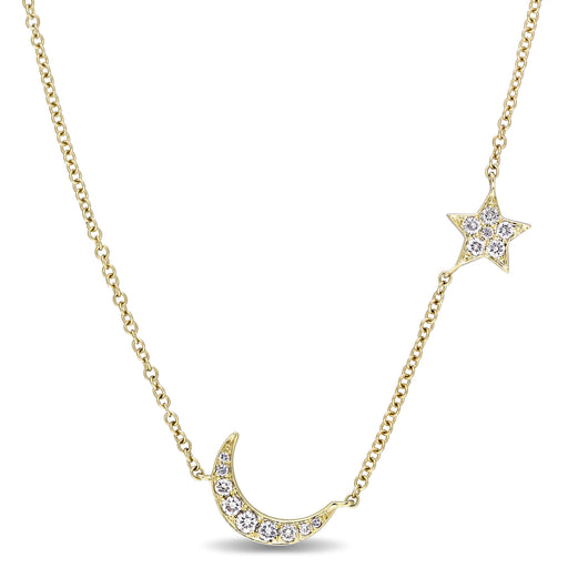 Star And Moon Necklace
