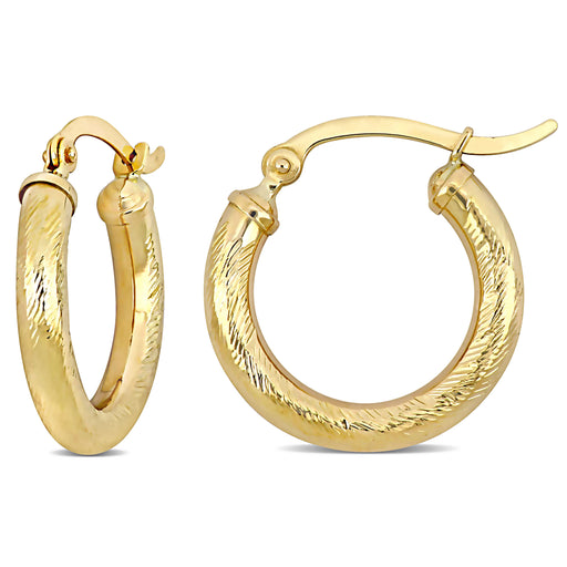 Hoop Earrings 10k Yellow Gold 19mm
