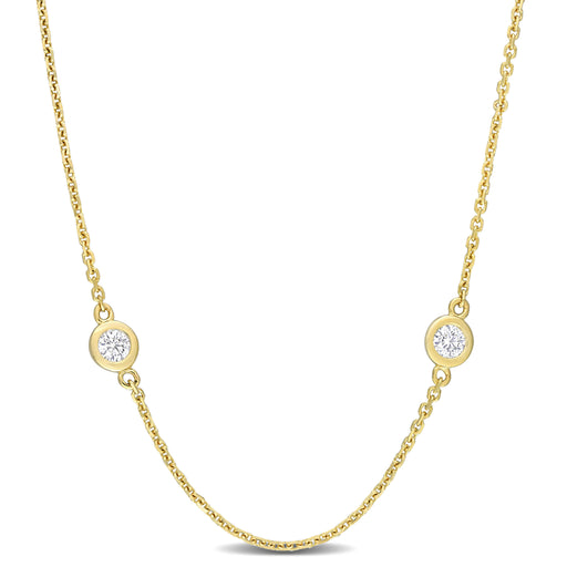 Diamond By The Yard Station Necklace 18
