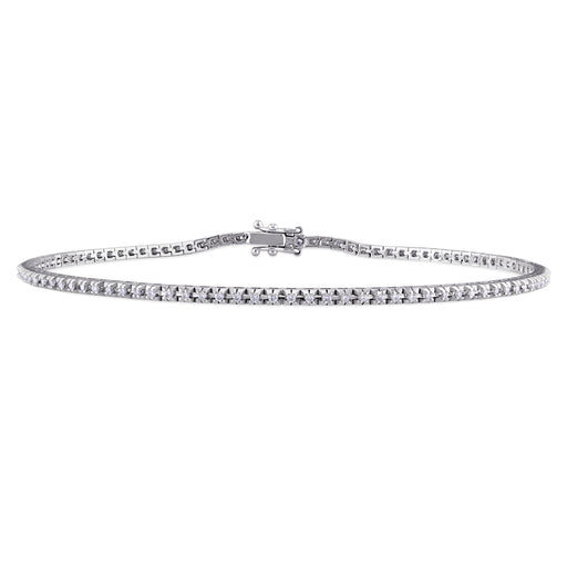 3/8 CT Diamond TW Bracelet 18k Gold White GH SI Length (inches): 7