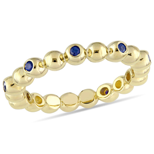 1/5 CT TGW Sapphire Fashion Ring 14k Yellow Gold