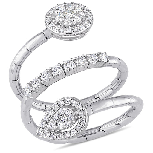3/5 CT Diamond TW Fashion Ring 18k Gold White GH SI