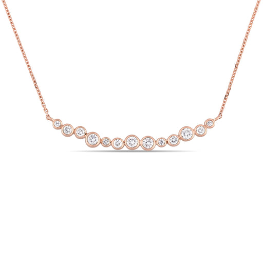 Bezel Diamond Bar Necklace