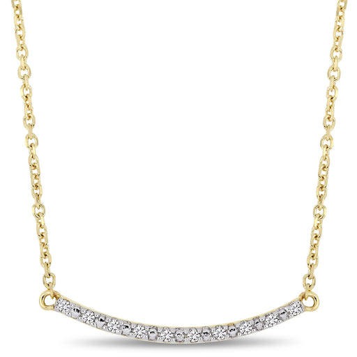 Kids Diamond Necklace With Chain 10K Gold