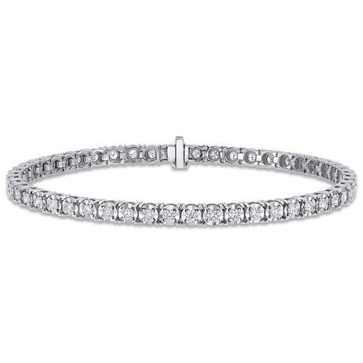 1 3/4 CT Diamond TW Bracelet 14k Gold White GH SI Length (inches): 7