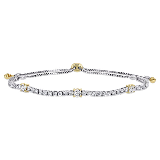 1 7/8 CT Diamond TW Bracelet 14k Gold White Yellow GH I1 Length (inches): 9