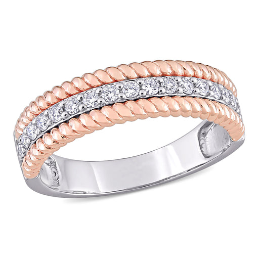1/3 CT Diamond TW Fashion Ring 14k Gold White Pink GH SI