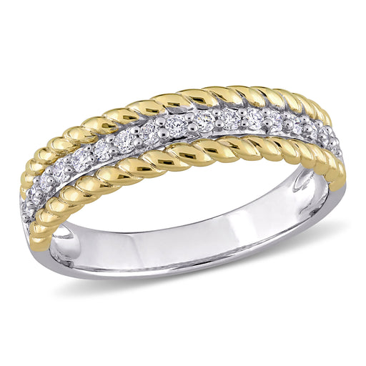 10K Two Tone Gold Layered Ring