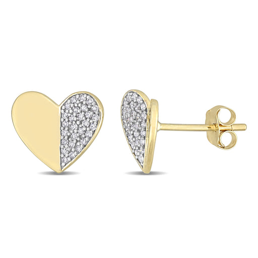 Dainty Cluster Heart Stud Earrings