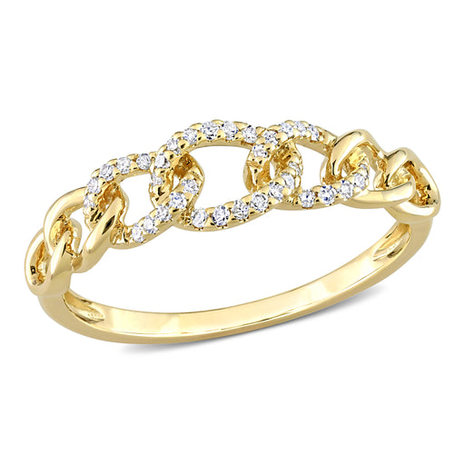 1/10 CT Diamond TW Fashion Ring 10k Yellow Gold GH I2;I3