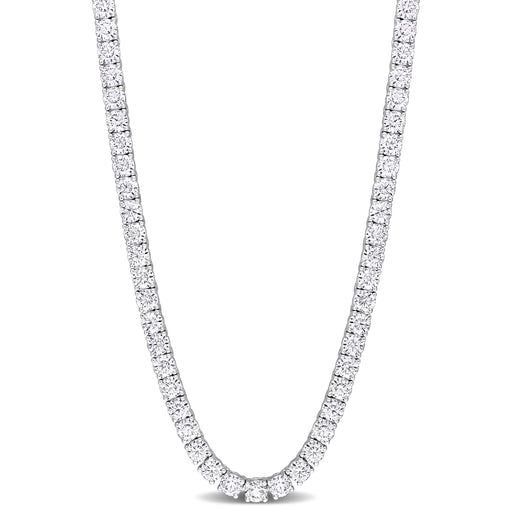 Created White Moissanite Tennis Necklace