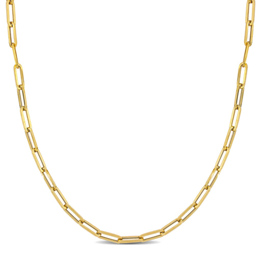 Paperclip Necklace 17.5 Inches, 4MM