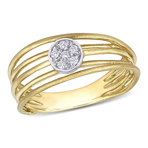 Diamond Fashion ring 14K 2Tone Gold