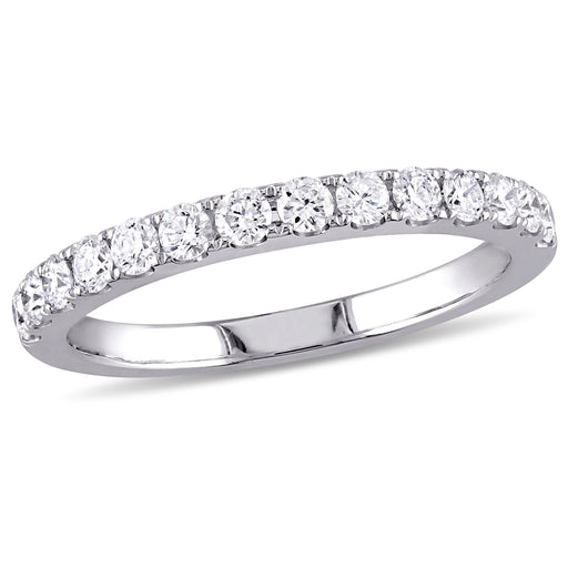 10K White Gold Thin Diamond Eternity Ring