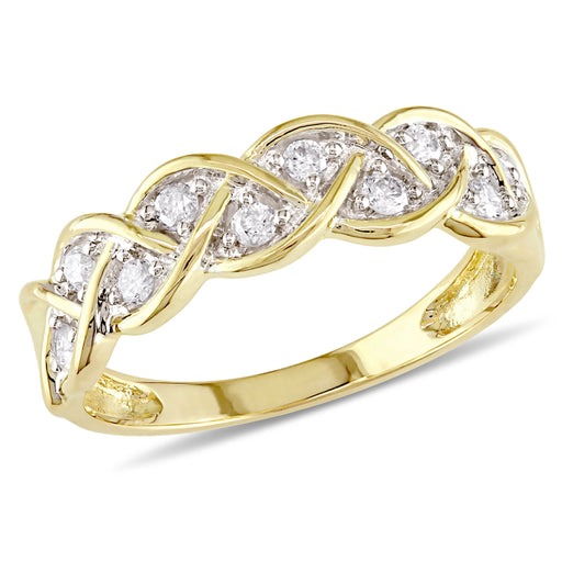 1/4 CT Diamond TW Fashion Ring 10k Yellow Gold GH I2;I3