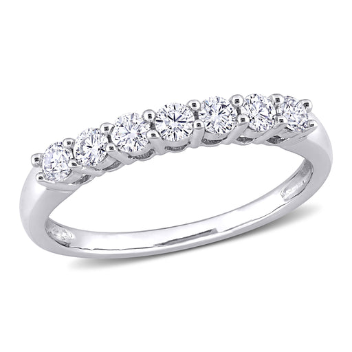 10K White Gold Diamond Anniversary Ring